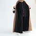 Women's Luxe 3D-Textured Maxi Dress With Princess Sleeves & Belted Waist, Warm Winter Dress For Dubai & Cold Weather_ecoleips.com
