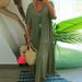 Women's Spring And Summer V-Neck Swing Dress – Flowy Long Dress In Multi-Colors For Spring & Summer_ecoleips.com