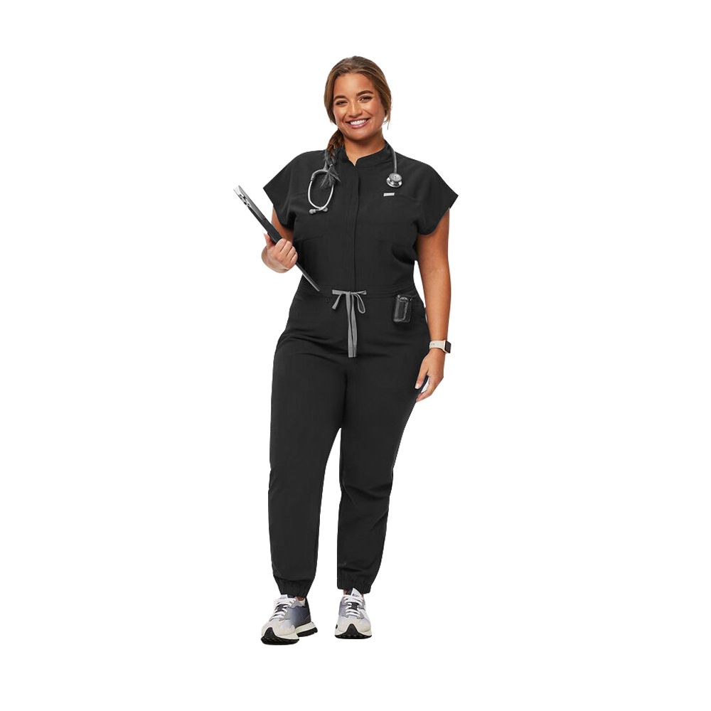 Women Washing Clothes High Quality Operating Room Medical Nurse Uniform Work Clothes Bat Sleeve Jumpsuit_ecoleips.com