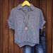Women's Clothing Plaid Open Tube Short Sleeved Shirt_ecoleips.com