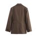 Women's Clothing Belt Straight Suit Jacket And Trousers_ecoleips.com