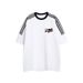 Women's Heavyweight Pure Cotton T-Shirt Loose Fitting Striped Short Sleeved Top Cartoon American Print New Summer_ecoleips.com