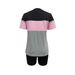 Women's Color-Block Crew Neck Two-Piece Set Short-Sleeve T-Shirt & Shorts Summer Sportswear European American Style_ecoleips.com