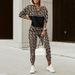 Z005 European And American Women's Fashion Hot-Selling Printed Long-Sleeve Long-Pants High-Quality Sweatshirt Set_ecoleips.com