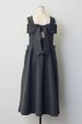 Sweet Knot Belted Layered Woolen Vest Dress Women's Fashion Cross-Border Style Age-Defying Elegant Dress_ecoleips.com