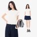 High Elastic Slim Slim Short-sleeved T-shirt Women's Spring And Summer New American Spice Girl Style Solid Color Shoulder Versatile Women's Top Ins_ecoleips.com
