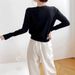 Cross-border Japanese And Korean Style Women's Clothing, Rainbow Button Round-neck Soft Long-sleeve Knitted Cardigan_ecoleips.com