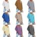 2026 Women's T Shirt, New Color Loose Drop Shoulder Sleeve V Neck Women's Top_ecoleips.com