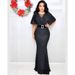 Women's Clothing Elegant Temperament Women's Dress High Elastic Sequins V Neck_ecoleips.com