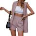 Women's Clothing Sleeveless Tops And Shorts Set_ecoleips.com