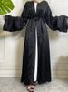 New Muslim Abaya Dress Dubai Turkish Satin Loose Clothing Morocco White Robe Islamic Pakistani Clothes Evening Dresses Ramadan_ecoleips.com