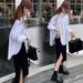 Autumn New Korean Fashion Shirt Top Loose Split Dress Two-Piece Set For Pregnant Women_ecoleips.com
