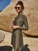 Women's Clothing Swimsuit Two Piece Conservative Beach Surfing Sun Protection Swimsuit Solid Color Long Sleeves And Long Pants Full Surround Swimsuit_ecoleips.com