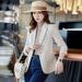 Women's Slim Fit Blazer Houndstooth Casual Plaid Tweed Office Lady Style Outerwear_ecoleips.com