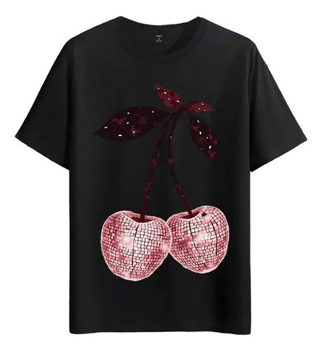 Women's T-Shirts T-shirt Muscle Freaks Cherry Disco Bright Fruit Style_ecoleips.com