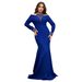 Fashion Women's Clothing Elegant Slim Fit Arm Wrapped Hot Diamond Solid Color Dress_ecoleips.com