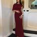 European And American Hot-Selling Women's 2025 Summer New Fashion Asymmetrical Shoulder Design Tight-Fitting Bodycon_ecoleips.com