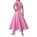 European And American 2025 Summer Women's Clothing Solid Color Button Short Sleeved Top Button Long Skirt Two Piece Suit_ecoleips.com