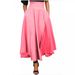 Women's Clothing High-Waisted Pleated Skirt With Side Slit Belt And Pockets Women's Retro Style Full Skirt_ecoleips.com