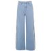Women's Clothing Street Fashions Sexy Leg Pants High Waist Split Y2K Wide Leg Denim Pants_ecoleips.com