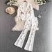 A Light Hearted Female Professional Commuter Wear Two Piece Suit With Diamond Flowers And Waist Hugging Versatile Suit Jacket + High Waisted Trousers_ecoleips.com