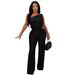 Women's Casual Off-Shoulder Sleeveless Jumpsuit C7578 Wide Leg Fashion_ecoleips.com