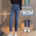2026 Autumn New High-Waisted Straight-Leg Jeans For Petite Women, Loose Fit, Stretchy, Slimming, Nine-Point Cigarette_ecoleips.com