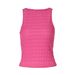 European And American Women's Clothing 2025 Summer New Fashion Street Style Plaid Knitted Slim-fit Slimming Tank Top For_ecoleips.com