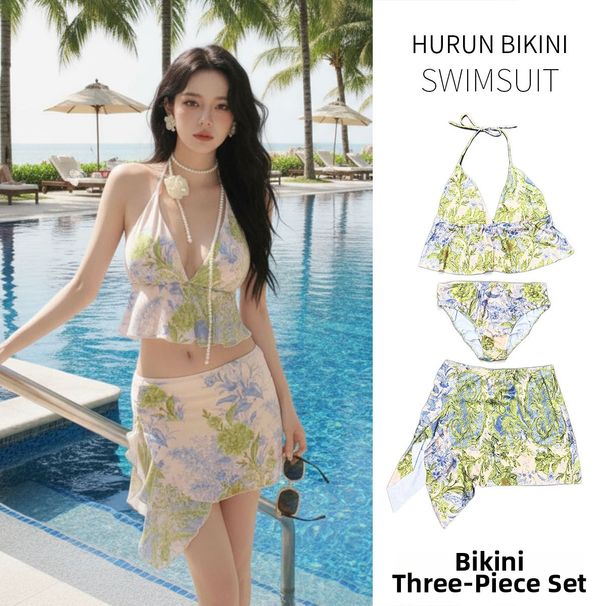 Women's Sexy Printed Bikini Set Two Piece Swimsuit Slimming And Flattering for Beach Vacations And Hot Springs_ecoleips.com
