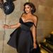 Women's Clothing Elegant Sequined Splicing Tube Top Suspender Evening Short Dress_ecoleips.com