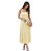 Women's Clothing Casual Halter Neck Dress Solid Color Waist Cinching Thin Summer 2026 American Style_ecoleips.com