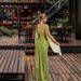 Women's Clothing Off Shoulder Dress Slim Fit Splicing Irregular Fishtail Long Skirt_ecoleips.com
