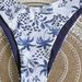 Women's Floral Tie-Dye Bikini Set Trendy Blue Print Two Piece Swimsuit for Beach And Vacation Versatile Summer Essential_ecoleips.com