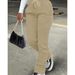 Women's Clothing Women's Solid Color Pants With Slanted Pockets And Drawstring Front Casual Loose Fit Spring/Summer Bottoms_ecoleips.com