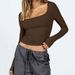 Women's Sexy Long Sleeve Sweater T-Shirt U-Neck Top with Tights - Trendy Casual Fashion_ecoleips.com