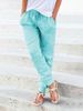 Suitable For All Seasons 2025 Summer Urban Casual Women's Cotton Pants_ecoleips.com