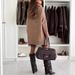 Women's Oversized High Neck Sweater - Soft & Warm Winter Knitwear, Pure Color Long Sleeve Pullover, Loose Fit Casual Turtleneck Top_ecoleips.com