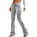 Gray Slim Fit Stretch Denim Jeans Minimalist Style Slightly Flared Long Pants Versatile Washed European American_ecoleips.com