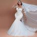 Women's Clothing Sexy Fishtail Wedding Dress With Tail, Slim Bride, Retro, Customized Wedding Dress_ecoleips.com