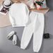 Women's Fleece Two Piece Set 2026 Cozy Comfort Warm Solid Color Sweatsuit Home Leisure Wear_ecoleips.com
