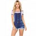 Women's Clothing Hole Hip Lifting Suspenders Hem Jeans_ecoleips.com
