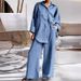 Women's Clothing Spring And Autumn Large Size Loose Long Sleeved Shirt Fashion Color Sports Suit_ecoleips.com