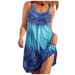 Hot-Selling Beach Urban Casual Printed Women's A-Line Dress_ecoleips.com