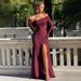 Women's Clothing One Shoulder Pleated Waist See Through Off Shoulder Mesh Women's Sexy Long Skirt_ecoleips.com