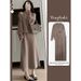 Maternity Wear New Autumn Winter Tea Style Outfit High-end Dress Two-piece Set_ecoleips.com