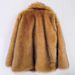 Women’s Mid-Length Faux Fox Fur Coat, Winter Warm Thickened Faux Fur Jacket With Detachable Collar, Elegant Trench Style Outerwear_ecoleips.com