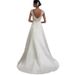 Women's Clothing Autumn New White Temperament Lace Dress Wedding Bridesmaid Backless Low Collar Large Size Dress Long Skirt_ecoleips.com