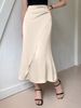 Women's Clothing Satin Midi Skirt Mid Length Imitation Silk Women's Bottoms Style For Formal & Casual For Women_ecoleips.com