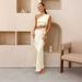 New Cross-border Product: Sexy Holiday-style Long Solid Color Printed Strapless Dress, Summer Feminine Women's Clothing_ecoleips.com