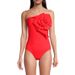 Women’s Clothing Spot New Three Dimensional Flower One Piece Swimsuit Women's Holiday Suit Skirt Swimsuit_ecoleips.com